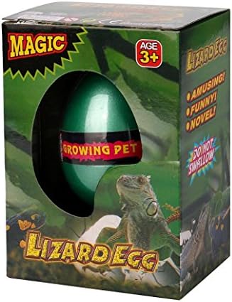 HUHU833 Dinosaur Hatching Egg, Large Magic Easter Egg Add Water Growing Dino Eggs Inflatable Kid Toy (Lizard)