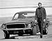 Produktbild Steve McQueen & Ford Mustang - Bullit - B & W Foto - Qualität Schweres Mauspad