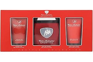 TONINO LAMBORGHINI GOLF Lamborghini Sportivo Set Regalo 3 Pezzi: Eau De Toilette 125ml - Gel Doccia 100ml - Balsamo Dopobarba 100ml