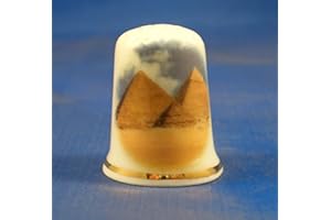 BIRCHCROFT CHINA Dé à coudre en porcelaine de Chine à collectionner Pyramides Égypte