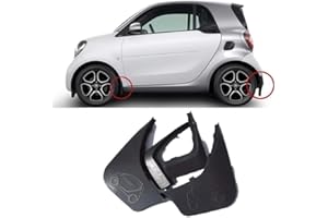 CHICHL WOAFEY Auto-SchmutzfäNger, für Smart 451 Fortwo 453 Fortwo Forfour, Spritzschutz Vorne Hinten Styling KarosseriezubehöR Original Schwarz mit Montage von SchraubnäGeln,Forfour 15-20