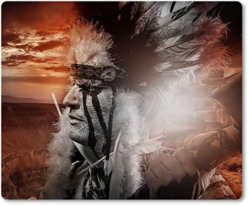 Mouse Mat [01] Native American Feather and Tomahawk [01]