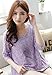 Bearsland Maternity Women's Chiffon Breastfeeding Nursing Tops Purple UK size 12-14