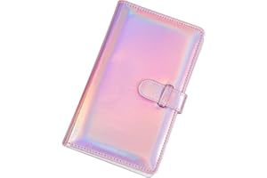 CENPEK 96 bolsillos de 3 pulgadas de piel sintética álbum de fotos compatible con Fujlfilm Instax Mini Instant Film (Rainbow)