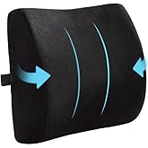 Figiza Orthopedic Visco Waist And Back Cushion Pillow Supporting Cushion Pillow, Figiza, Black, Standard
