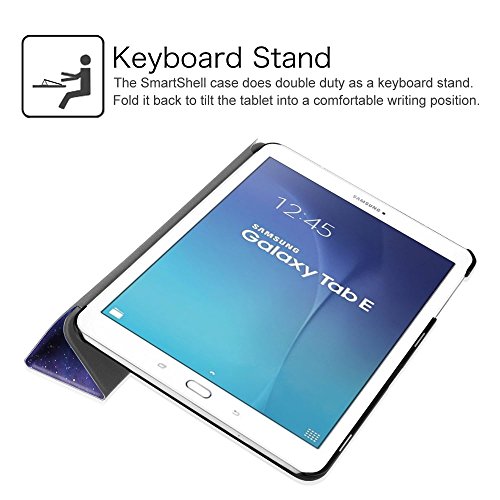Fintie Samsung Galaxy Tab E 9.6 Hülle Case – Ultra Schlank Superleicht Ständer Smart Shell Cover Schutzhülle Etui Tasche für Samsung Galaxy Tab E T560N 24,3 cm (9,6 Zoll) Tablet-PC, Die Galaxie - 8