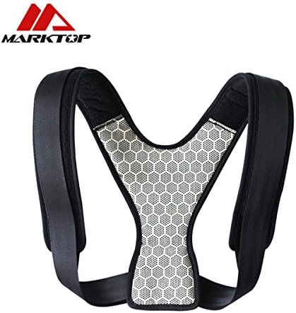 Back Brace Posture Corrector Best Fully Adjustable Support Brace Improves Posture and Provides Lumbar Support For Lower and Upper Back Pain Men and Women M9058