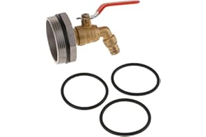 B BLESIYA D50 Stainless Steel Ton Barrel Replacement Outlet Tap Faucet for Oil Water