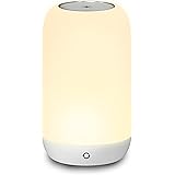 TYKEVO Luce Notturna per Bambini, Lampada di Notte Portatile LED Wireless per Comodino, Controllo Tattile di Luminosità e 24 