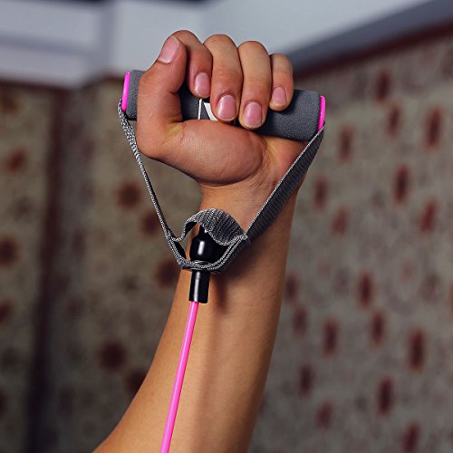 Resistance Fitnessbändern Liveup SPORTS Toning Tube Gymnastikbänder Widerstandsschleife für Yoga, Pilates, Reha-Sport Physio-Gymnastik – Für Männer & Frauen – Hergestellt aus Natürlichem Latex- LS3201 - 6