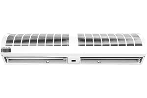 Air Curtain Gewerblicher Luftschleier, leiser Luftschleier, Luftschleier, Innenluftschleier, röhrenförmiger Luftschleier, geräuscharmer Lüfter, Luftschleier, einfache Bedienung (weiße Farbe)
