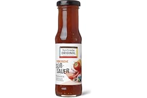 ‎FAIRTRADE ORIGINAL Süß Sauer Soße von Fairtrade Original | Sweet Sour Sauce | Chinesische Süß Sauer Sauce | Woksauce | Soße mit Chili | Gewürzsauce für asiatische Speisen | für Hähnchen, Fisch, Gemüse | 150 ml Flasche