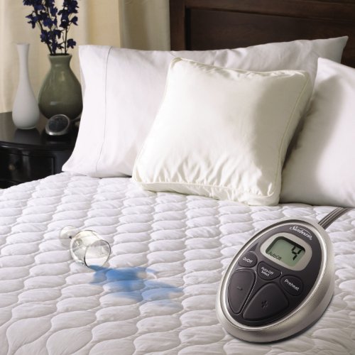 SunbeamRestful Quilted Water Resistant Heated Mattress Pad - Twin