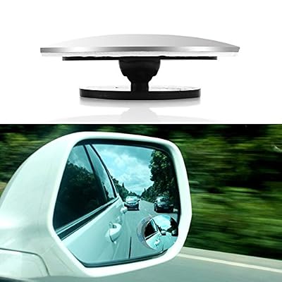 OurLeeme Effacer voiture Vue arrière Miroir pivotant sur 360 ° Grand angle Blind Spot Miroir rond Convex Parking Rétroviseur extérieur Accessoires