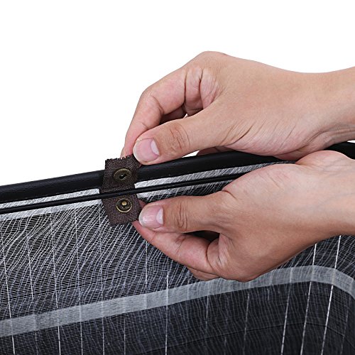 Songmics 3 Griffe Faltbar Bambus Wäschekörbe Wäschebox Wäschetruhe Wäschesammler Wäschetonne Wäschewagen Schwarz Eckig LCB10H - 5