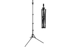 AOFADANING Adjustable Heavy Duty Wig Head Stand Mannequin Head Stand for Training Doll Heads and Styling Hair (large size)