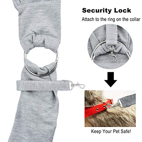 Petit-sac-de-transport-pour-chien-et-chat-Sac-mains-libres-pour-animal-domestique-Doux-et-rversible-Sac-fourre-tout-Sac-de-voyage-en-plein-air-Ceinture-scurit-avec-1-distributeur-de-sac--dchets