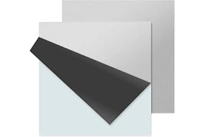 BBYPP 2 stücke Aluminiumblech 20cm x 20cm x 4mm, Dicke 4mm, 6061 T6 Aluplatten, Aluminium Blech Platten für DIY Handwerk