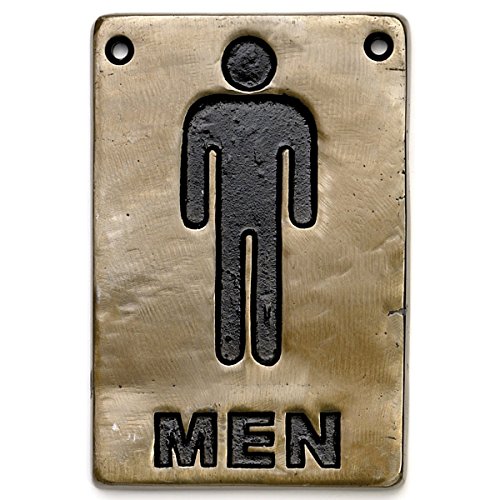 Buy Bronze Toilet Sign Men Mens Toilet Sign, Male Toilet Sign