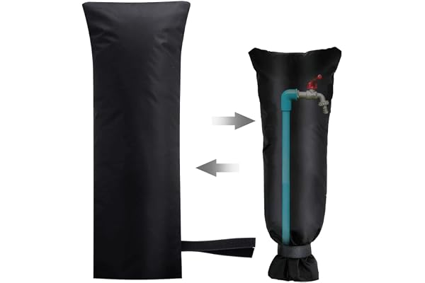 Hillylolly Housse Antigel pour Robinet Extérieur d'Hiver, Protection Imperméable de Jardin, Couvercle pour Protéger du Gel (L)
