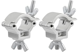 Tiardey 3 Pezzi Morsetto per luci da palcoscenico con Montaggio in Alluminio per luci da palcoscenico Luce a Testa Mobile Adatta per Diametro Tubo/Tubo di 18-21 mm OD,capacità 22 libbre