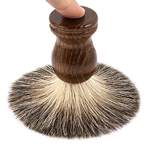 QSHAVE 100% Best Original Pure Badger Hair Shaving Brush Handmade with Handle on Wood. High Quality Resin Handle… - Image 4