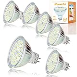 【Standard MR16/GU5.3 Fassung】MR16 Sockel, AC/DC12V, 400 Lumen, 120° Abstrahwinkel, nicht dimmbar, Abmessungen(ØxL): 50x45mm.