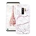 Produktbild Yokata Samsung Galaxy S9 plus Hülle Silikon Marmor Motiv Weich Handyhülle Schutzhülle TPU Schale Bumper Ultra Slim Dünn Premium One Piece Kratzfest Schutz für Samsung Galaxy S9 plus - Weiß + Rosa