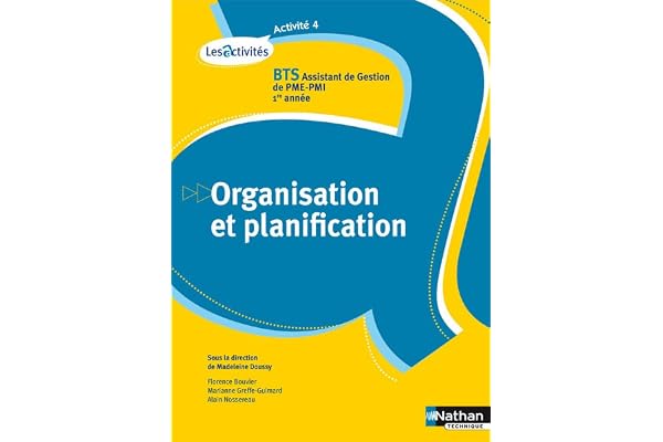 Activité 4 - Organisation et planification