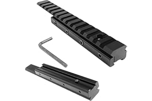 FIRECLUB Tactical Riser 6" inches Length Dovetail Scope Mount Convert to 20mm Picatinny Weaver Adapter 11mm to 20mm Accessories for Scope Mount Base Hunting