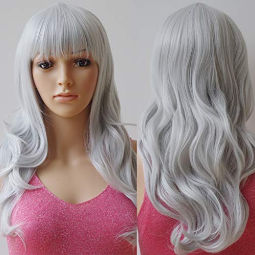 Silk Co Synthetic Silver Grey Wigs For Women Best Silvery | Desertcart  Guyana
