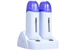 WEIYI Scaldacera a doppia cera - Fornelli per ceretta professionale, riscaldamento rapido, adatto a tutte le tipologie di cera, strumento di depilazione per estetisti