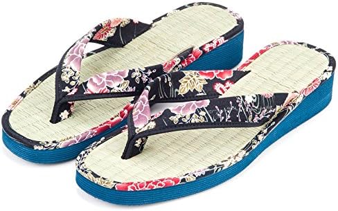 Extra Small Black Floral Japanese Sandals