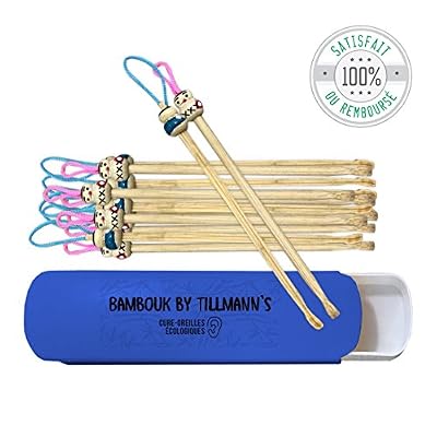 Bambouk Cure Oreille Bambou de Tillmann's/Bambouk 15 Cure-Oreilles Ecologiques et Economiques livrés dans une boite de voyage/Aurevoir Coton-Tiges, Bonjour Oriculi Bambou