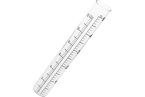 OUNONA Garten Regenmesser Regen Messgert Meter Reagenzglas mit, 12 cm