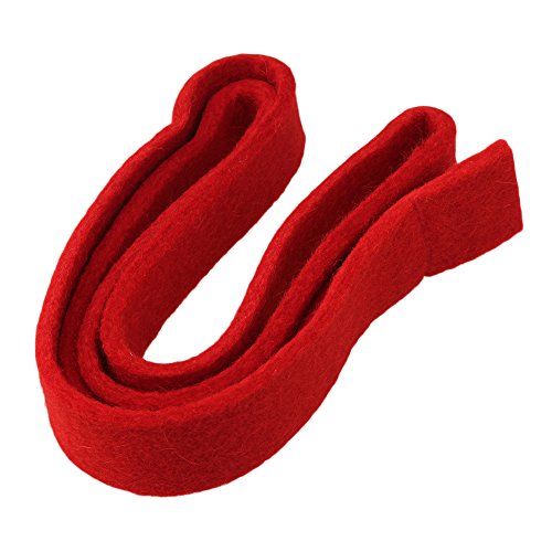 Yibuy Red Felt Piano Tuning Felt Temperament Strip Piano Felt Key Bushing Cloth