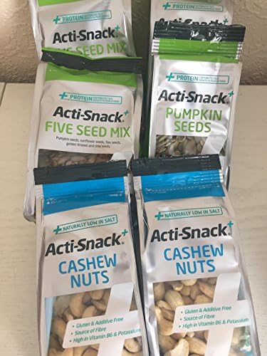 Nuts &amp; Seeds Action Packs - Acti Snacks 6 Mixed Packs - 3 Varieties (2 of each) Healthy Snacks packs from 100-220g each