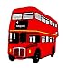 Produktbild rabana London Bus UK United Kingdom Cartoon Kids Kinder Cute Animal Patch für Heimwerker-Applikation Eisen auf Patch T Shirt Patch Sew Iron on gesticktes Badge Schild Kostüm