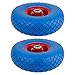 Produktbild Forever Speed 2X PU Rad Schubkarre Sackkarre Rad 260x75mm 3.00-4 Sackkarrenrad (Blau(260 * 75mm))