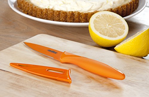 Zyliss E920007 Gemüse und Fruchtmesser, 9 cm, orange - 2