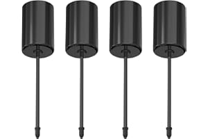 ‎FOX·BUNNY Adventskranz Kerzenhalter,Retro Schwarz Adventskerzenhalter Metall Kerzenleuchter 4 Stück, für Adventskranz Weihnachten Kerzenteller Mit Dorn