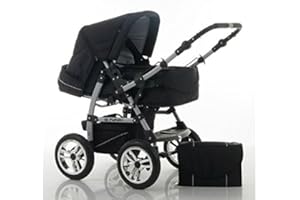 DEIN_BABYLADEN Kombi-Kinderwagen Flash 2 in 1 inkl. Sportsitz und umfangreichem Zubehör in 38 Farben