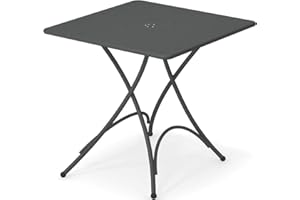 EMU AUSTRALIA Emu Pigalle Tavolo Quadrato Pieghevole Centimetri 76 x 76 Articolo 907 Colore Ferro Antico 22