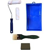 General Cadence Paint Velvet Roll Brush Set 6 Pieces Blue Single Size