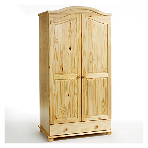 IDIMEX Garderobenschrank Dielenschrank Kleiderschrank BERGEN, Kiefer, 2-türig 2-Türen, natur