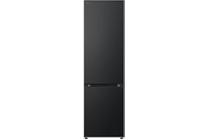 LG GBV7280DEV Frigorifero Combinato, 387L, Frigorifero Total No Frost, Classe D, Porte Piatte, Door & Linear Cooling, Fresh Balancer & Converter, Metal Fresh, Compressore Smart Inverter, Nero