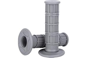 AQXREIGHT Handlebar Grips Pair 22mm 7 8 inch Silicone Handlebars Grips for Motorcycle Bike Quad grey