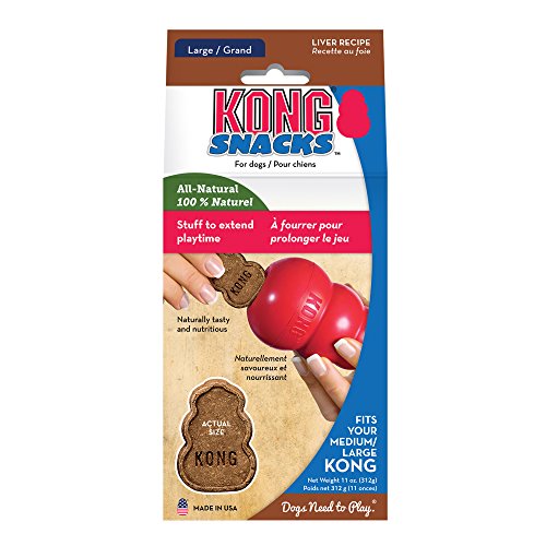 KONG - SnacksTM - Golosinas perro - Galletas de hígado - Grande (ideal para juguetes KONG)
