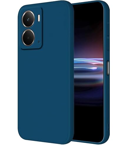 HAFFAN Custodia in Silicone TPU Compatibile con Realme P3 5G (6.67), Cover Case Protettiva per Cellulare - Blu fumo