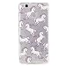 Produktbild MUTOUREN Huawei P9 Lite Handyhülle Schutzhülle Hülle Case Transparent Durchsichtig TPU Kristall Clear Case Backcover Anti-Fingerprint Bumper Slimcase-Einhorn Pferd